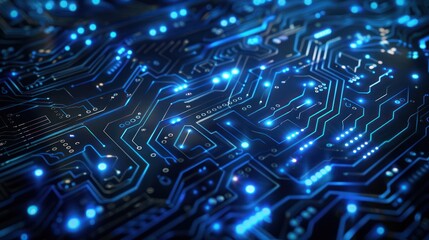 Abstract Circuitry, A Close-up Motherboard