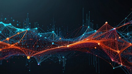 A high-tech representation of intricate digital circuits and data streams in a futuristic abstract design, perfect for illustrating advanced technology concepts.