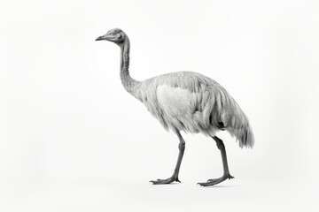 Fototapeta premium Emu animal white bird.