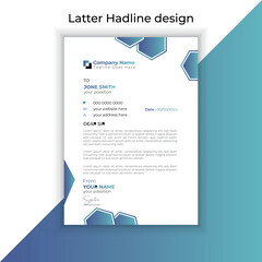 Letterhead Template Layout template design