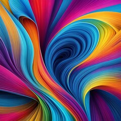 Background Hyper Realistic Colorful Beautiful Walpaper . Abastract modern Wave color. Ai Generated