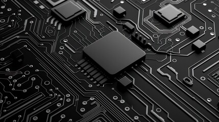 Circuit Board with Microchip