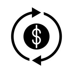 Currency Exchange glyph icon