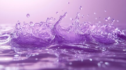 Purple Water Splash