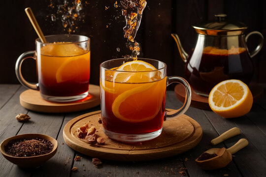 a refreshing warming beverage infused with jaggery