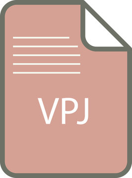 VPJ File icon fill and outline rounded corners