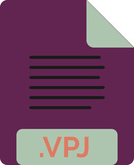 VPJ File icon minimal