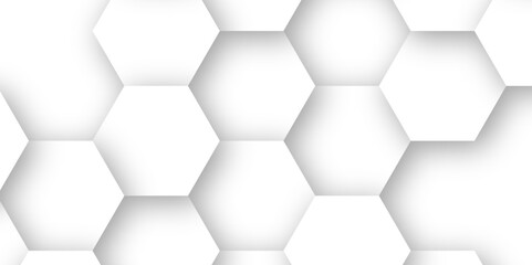 Hexagon white blank background desktop wallpaper abstract 3d vector AI format