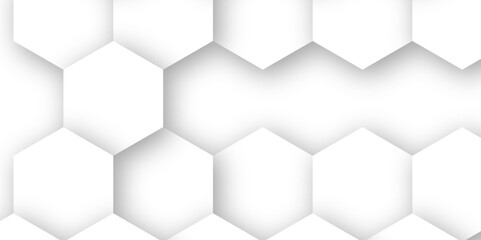 Hexagon white blank background desktop wallpaper abstract 3d vector AI format