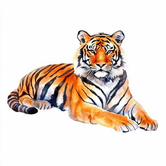 Obraz premium Watercolor Tiger.
