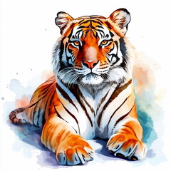 Fototapeta premium Watercolor Tiger.