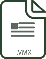 VMX File icon with symbol