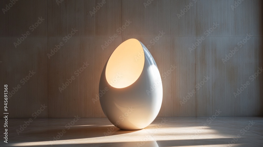 Canvas Prints Modern Abstract Egg Lamp