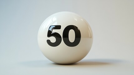 Egg with Number 50