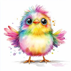 Naklejka premium Rainbow Bird.