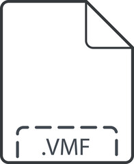 Obraz premium VMF File minimall icon