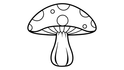 Hand-Drawn Poisonous Mushrooms Vector Illustration: Detailed and Accurate