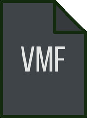 Obraz premium VMF File icon fill crisp corner
