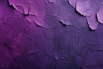Torn purple paper texture background with jagged edges and dark central space Generative AI