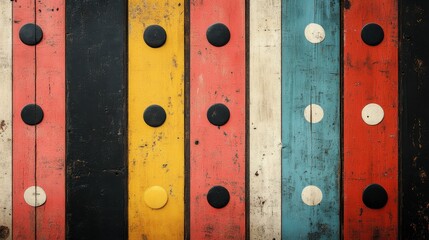 Vintage Charm: Retro Stripes and Polka Dots in Nostalgic Colors