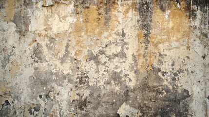 Aged weathered wall with peeling paint and grunge textures Generative AI