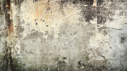 Aged weathered wall with peeling paint and grunge textures Generative AI