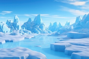 Ice backgrounds landscape panoramic.