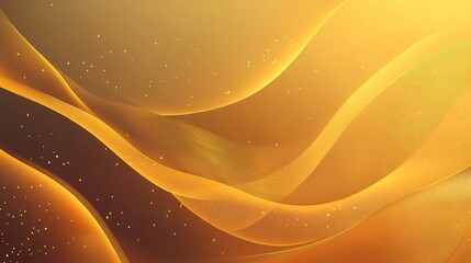 Abstract gradients blend with a gold color gradient background texture mesh to create a visually appealing and popular design.