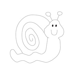 snail page. snail cartoon book. Outline Drawings Of Animals.