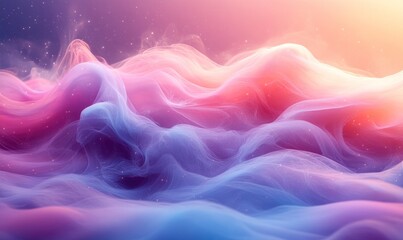 Abstract Dreamscape with Soft Hues