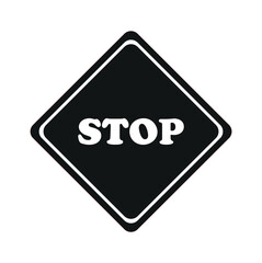 stop stop warning sign, warning sign