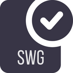 SWG ip file icon with black checked mark