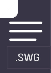 SWG File format icon outline and fill