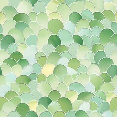 Obraz premium Abstract green scale pattern in soothing pastel hues.