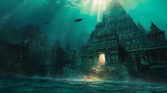 Mesmerizing Underwater Ruins of the Legendary Dwarka City in India