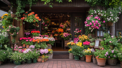  A range of flower pots of different sizes, shapes, and materials (ceramic, terracotta, metal, and glass) are displayed. They come in various colors and patterns, some with intricate designs