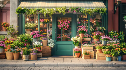  A range of flower pots of different sizes, shapes, and materials (ceramic, terracotta, metal, and glass) are displayed. They come in various colors and patterns, some with intricate designs