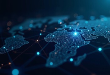 High-Speed Broadband Connection: Abstract Fiber Optic Illustration