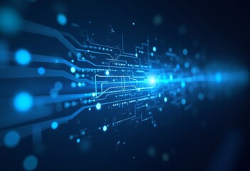 Obraz premium Hyper-Fast Global Data Network: Abstract Fiber Optic Background 
