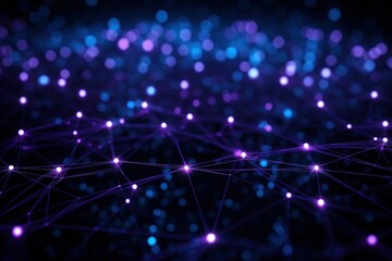 Fototapeta premium Neon network background backgrounds purple light.