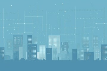 Futuristic cityscape architecture backgrounds technology.