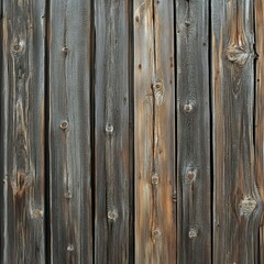 Fototapeta premium Closeup of Weathered Wooden Planks with Natural Knots and Grain Patterns