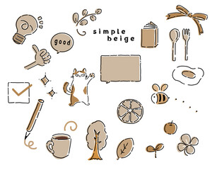 シンプル手書き風ワンポイントイラスト