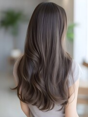Naklejka premium woman with hair