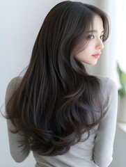 Fototapeta premium woman with hair