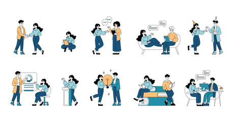 Business People. Flat Vector Illustration
