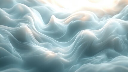 Fototapeta premium Serene Swirling Smoke - Delicate Flowing Lines and Subtle Gradients in Soft Texture for Design and Backgrounds