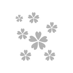 flowers icon on a white background, vector illustration