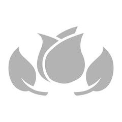 flowers icon on a white background, vector illustration