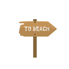 beach sign icon, on a white background, vector illustration